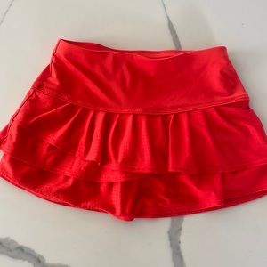 Red-orange Lucky in Love tennis Skort size 7-8
